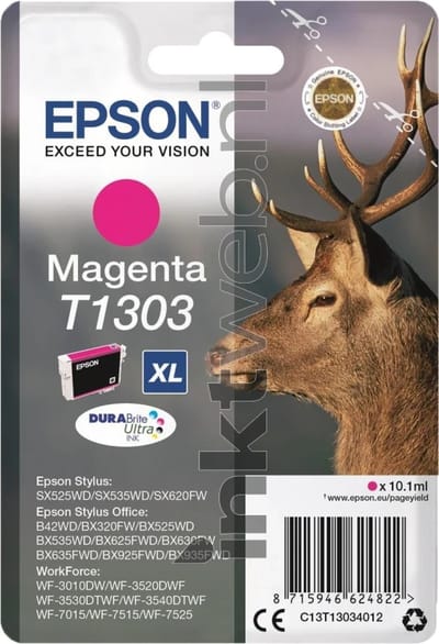 Epson T1303 inktcartridge magenta extra hoge capaciteit (origineel)