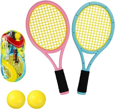 Tennisracket Set voor Kinderen met 2 Trainingsballen - Ideaal voor Buitensport en Indoorspellen, Perfect voor Ontwikkeling en Plezier