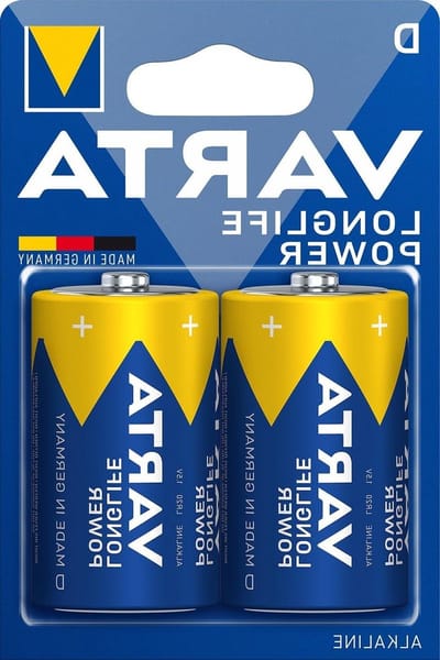 Wegwerpbatterij Alkaline - D Batterij Mono - Apparaten Voeden - Hoog Energieverbruik - 15 Volt - Zilver