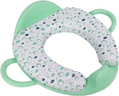 Toiletverkleiner - Kinder toiletbril - Zindelijk worden - Zachte comfortabele zitting - 42 x 40 cm - Groen