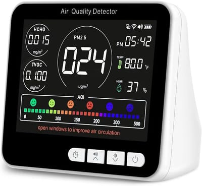 Fijnstofmeter - Luchtkwaliteitsmeter Voor Binnen - Co2 Meter - Sensor