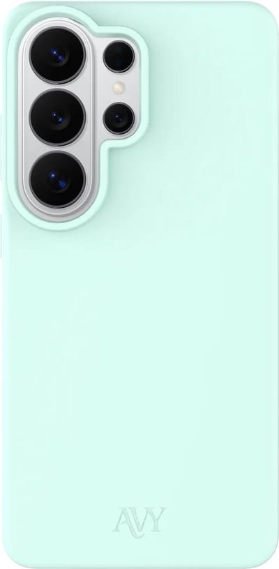 AVY Hoesje geschikt voor Samsung Galaxy S26 Ultra | Compatibel met MagSafe | Back Cover | Liquid Silicone | Comfortabel in de Hand | Matcha