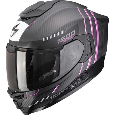 Scorpion EXO-1500 Carbon Zity Matt Black Pink - Integraalhelm - Maat S - Motorhelm - ECE 22-06 gekeurd