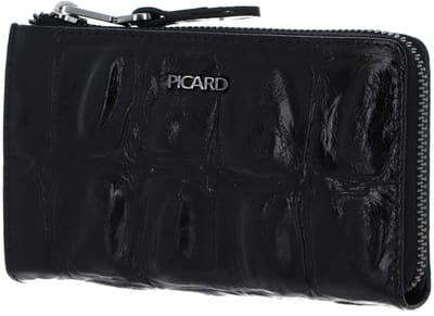 PICARD Leren portemonnee Key Largo 1 Zip Wallet Black zwart