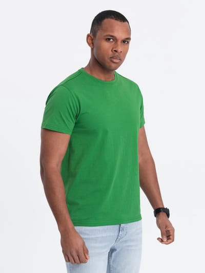 OMBRE T-shirt - Regular Fit - Katoen - Korte Mouw Groen S