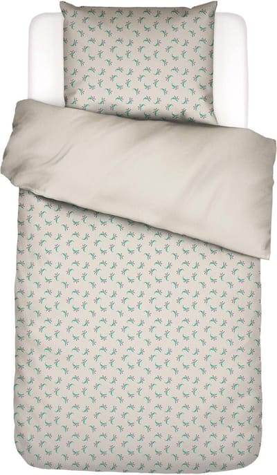 Essenza Lily Melody Dekbedovertrek Tofu taupe - Eenpersoons – 140x200/220 cm