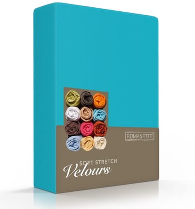 Luxe Hoeslaken Velours - Petrol