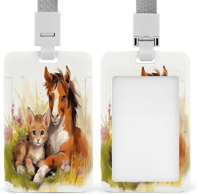 Badge Houder - Kaarthouder ID Portemonnee - Werk Identificatie - Versterkte ABS Plastic - 10.9 cm x 6.9 cm - Stijl