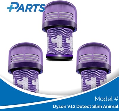 Dyson V12 Detect Slim Animal Filters (3 Stuks, Plus.Parts® alternatief voor 971517-01)
