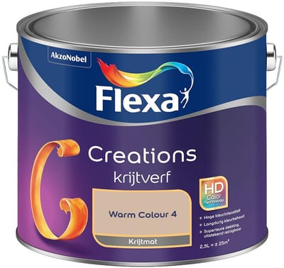 Flexa - Creations Muurverf Krijt - Warm Colour 4 - Mengverf - 2,5 L