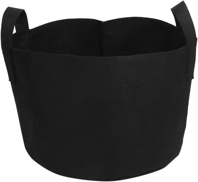 Plantenkweekzakken - Stoffen potten - Planten Kweken - Met handvatten - 28 x 40 cm - Zwart