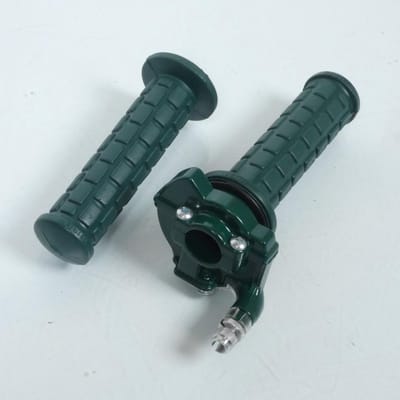 Poignée de gaz vert foncé kaki targa off road vintage pour mobylette mob cross
