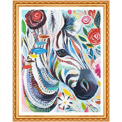 Peinture diamant éléphant et cheval, série complète d'animaux ronds, bricolage 5D, aiguille en diamant, décoration murale artisanale 20X30CM gray