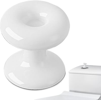 Toiletknop - Spoelknop - Hygiënisch Werken - Nagelbeschermend - 2.2 cm - Wit