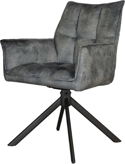 Starfurn Eetkamerstoel Dani | Velvet Light Blue