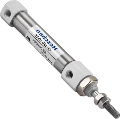 Pneumatische Cilinder - Lucht Cilinder - Industriële Automatisering - Dubbelwerkend Ontwerp - 10mm Boring 25mm Slag - Zilver