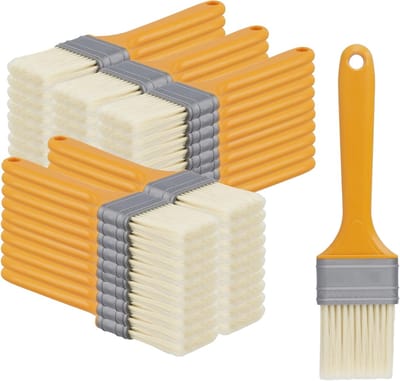 Set van 50 Stuks 5 Inch Verfkwasten voor Muurverf, Decoratie en Schilderwerk met Nylon Haren
