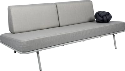 Weltevree | Sofabed | Ligbed Tuin, Zonnebed, Loungebed Buiten Loungebank | Tuinmeubel | Waterdicht | Max, 250 Kg | Lichtgrijze Kussens & Grijs Frame