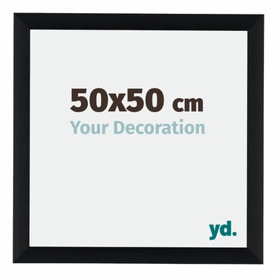 Your Decoration - Fotolijst 50x50 cm - Aluminium - Zwart Geborsteld - Tucson