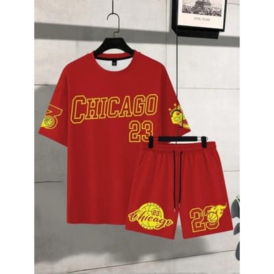 Ensemble deux pièces à manches courtes et short pour homme, imprimé monogramme 3D, style décontracté, t-shirt, short de sport, streetwear 6XL gray