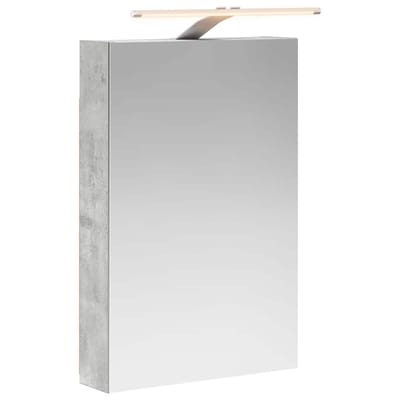vidaXL - Badkamerspiegelkast - Beton - Grijs - 40 - x - 10,5 - x - 60,5 - cm