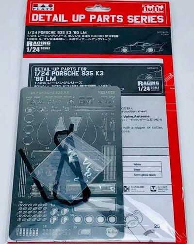 NuNu Modelbouwdecoratie - 24029 Porsche Kremer 935 K3 - Detail Up Parts Photo-etch