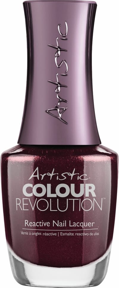 Artistic Nail Design Colour Revolution ' Lust In Time ' ( Wijn-Rood Metallic )