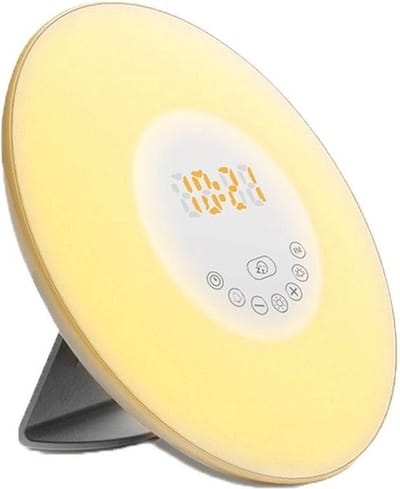 Igoods Wake-up Light - Wekkerradio - Nachtlampje - FM Radio - 7 kleuren - Snooze - Alarm