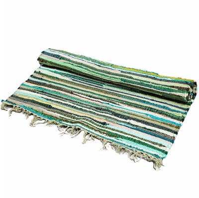 Groot voddenkleed - 150x90cm - premium kwaliteit - Natural Greens