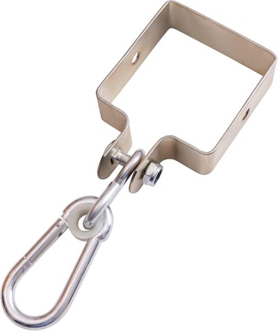 Schommelklem Set - Klemmen met Haken - Schommel Ophangen - Voor Vierkante Balken - 9 x 9 cm