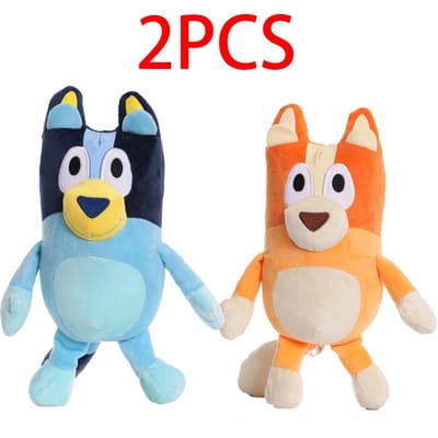 8 Stijlen 17-28cm Bluey Hond Bingo Familie Pluche Speelgoed Cartoon Hond Zacht Knuffeldier Sleutelhanger Pop Verjaardagscadeau Familie Blue-Y Bingo