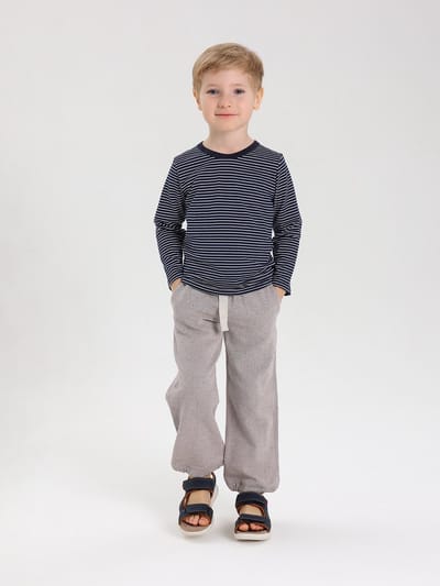 RobyKris Jongens Broek - Katoen - Lichtbruin - Maat 98-104