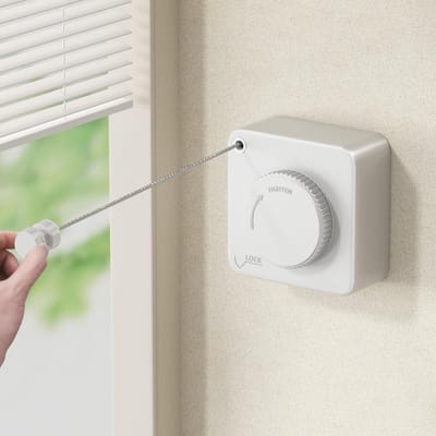 longziming -Uitschuifbare Waslijn - Wit - 4,8m Dubbele Functie - Stevig, Ruimtebesparend & Anti-doorhangen