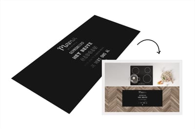 Keukenloper - Loper keuken - Mama - Moeder - Quotes - Moederdag cadeau voor mama - zwart wit - 120x50 cm - Keukenloper vinyl
