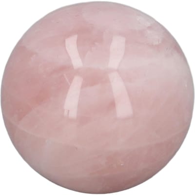 Roze Kristallen Bol 2 Inch Natuurlijke Rozenkwarts Sfeerbal met Transparante Basis voor Fotografie white