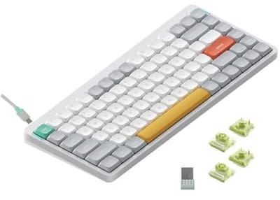 Draadloos 75% Low Profile Mechanisch Toetsenbord met Bluetooth 5.1 en 2.4GHz Verbinding - Compatibel met Windows en Mac OS