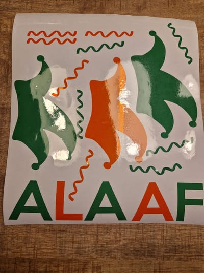 Herbruikbare statische raamsticker ALAAF