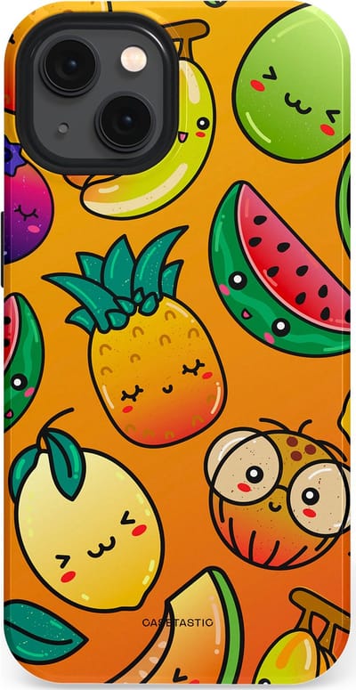 Casetastic Hoesje Geschikt voor Apple iPhone 13 Magsafe - Stijlvolle Beschermende Duo-layer Case - Fruitastisch