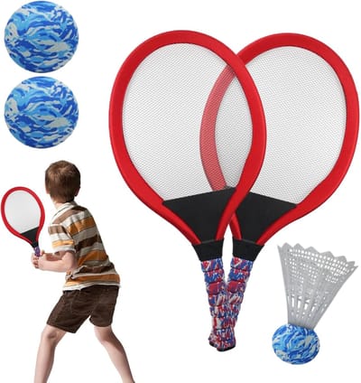 Sport Racket Set - Buiten Spel - Familie Plezier - Compleet Beginnerspakket - 54 x 27.5 cm - Rood