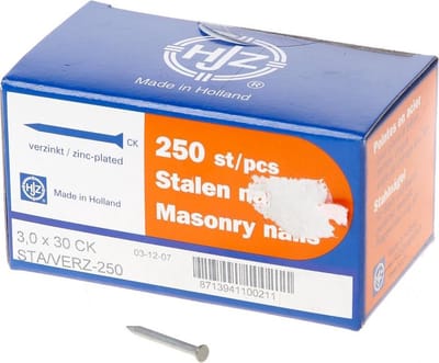 Hjz Betonnagel platconische kop blauw 30 x 3.0mm