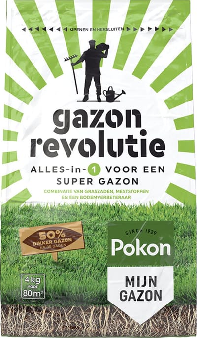 Pokon Gazon Revolutie - 4 x 4 kg - Voordeelverpakking