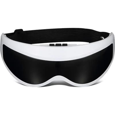 Elektrisch Oogmassage Masker Migraine Oogverzorging Massage Draadloze Vibratie Ogen Magnetische Verlichting Vermoeidheid Zakje Gezondheidsbescherming black