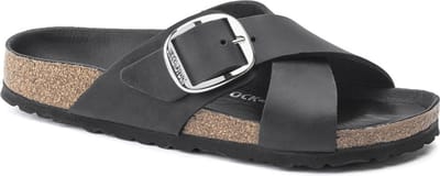 Birkenstock Siena Big Buckle Slippers - Dames - Zwart - Maat 37