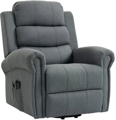 Massagestoel - Relaxfauteuil - Zetel - 1 persoons - Met armleuning - Zeer comfortabel - Elektrisch - Grijs