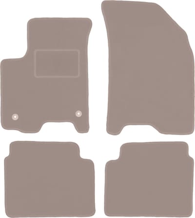 Beige veloursmatten voor: Chevrolet Aveo I T200 / T250 hatchback, sedan (2002-2011)