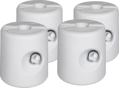 Vulbare Voet Set van 4 - Vulbaar met Water - Ø24cm - Gewichten voor Partytent - Tuin - Tenten - Wit