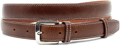 Mooie klassieke midden bruine dames ceintuur - 2.5 cm breed - Leer - Smalle riem - Casual - Maat 85