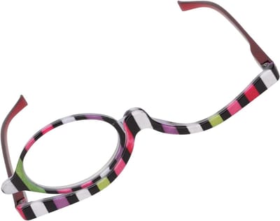 Rotating Make-up Glazen met Vergrotende Lens (+4.00) - Kras- en Schokbestendige Vergroting voor Nauwkeurige Make-up Toepassingen in Kleurrijke Stijl
