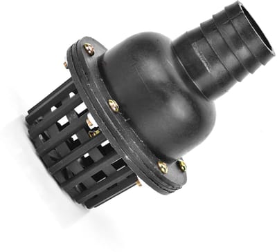 Dailygoody - Waterpomp Voetklep - PVC Terugslagklep - Hoogwaardige kwaliteit - Zwart - Voor vloeibare machines - Geschikt voor putpompen