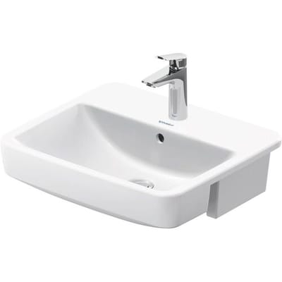 Duravit No. 1 semi-recessed washbasin 55 cm, with 1 tap hole 03765500002